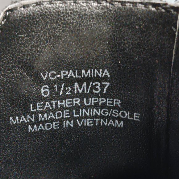 VINCE CAMUTO BLACK LEATHER BOOTIES SIZE 6.5M - Picture 3 of 16